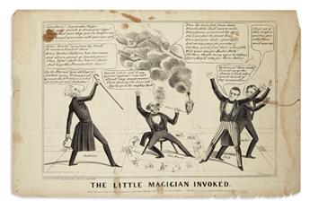 (PRESIDENTS--1844 CAMPAIGN.) Bucholzer, H; artist. Group of satirical prints on the Polk campaign and his supporter Andrew Jackson.